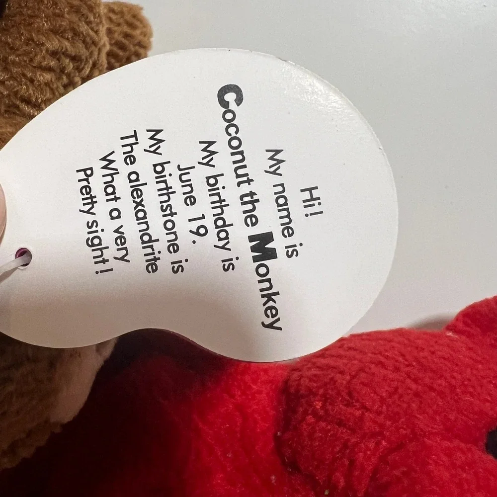 Avon Full O Beans Birthstone Bean Bag Plush Animal Tag Attached- Birthday set 11